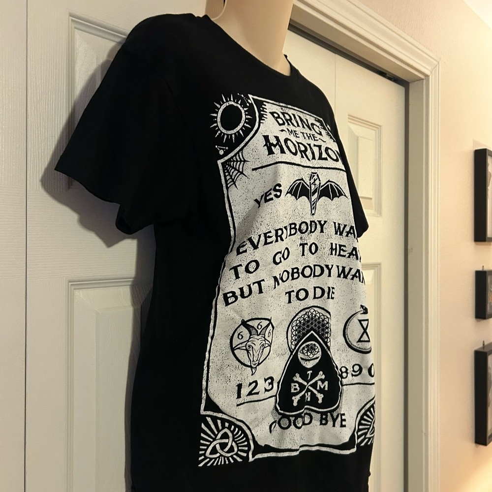 2010s Bring Me The Horizon Black Graphic T-Shirt - Picture 3 of 4
